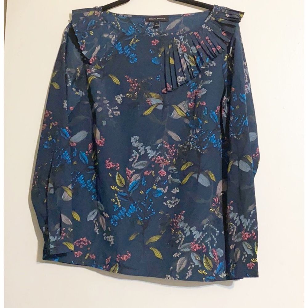 Banana Republic floral blouse